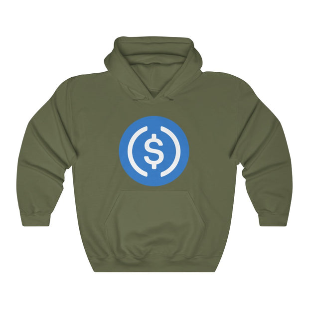 USD Coin (USDC) Unisex Heavy Blend™ Hooded Sweatshirt