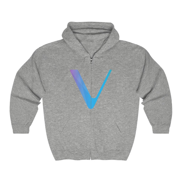 VeChain (VET) Unisex Heavy Blend™ Full Zip Hooded Sweatshirt