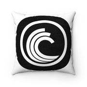 BitTorrent (BTT) Faux Suede Square Pillow