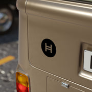 Hedera (HBAR) Transparent Outdoor Stickers, Square