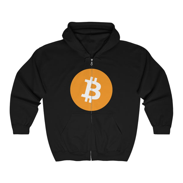 Bitcoin (BTC) Unisex Heavy Blend™ Full Zip Hooded Sweatshirt