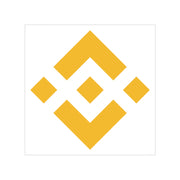 Binance Coin (BNB) Transparent Outdoor Stickers, Square
