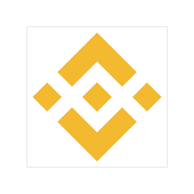 Binance Coin (BNB) Transparent Outdoor Stickers, Square