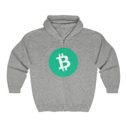 Bitcoin Cash (BCH) Unisex Heavy Blend™ Full Zip Hooded Sweatshirt