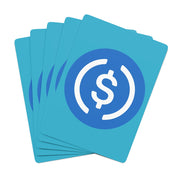 USD Coin (USDC) Custom Poker Cards