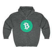 Bitcoin Cash (BCH) Unisex Heavy Blend™ Full Zip Hooded Sweatshirt