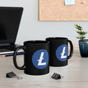 Litecoin (LTC) 11oz Black Mug