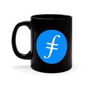 Filecoin (FIL) 11oz Black Mug