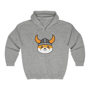 Floki Inu (FLOKI) Unisex Heavy Blend™ Full Zip Hooded Sweatshirt