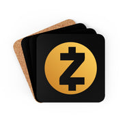 ZCash (ZEC) Corkwood Coaster Set