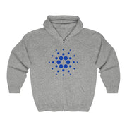 Cardano (ADA) Unisex Heavy Blend™ Full Zip Hooded Sweatshirt