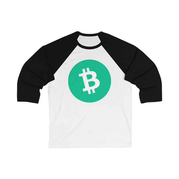 Bitcoin Cash (BCH) Unisex 3\4 Sleeve Baseball Tee