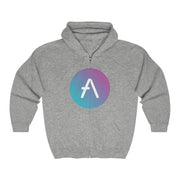 Aave (AAVE) Unisex Heavy Blend™ Full Zip Hooded Sweatshirt