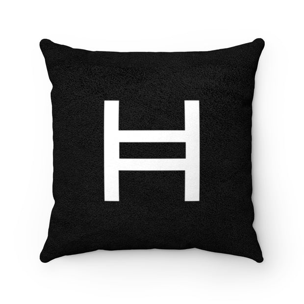 Hedera (HBAR) Faux Suede Square Pillow