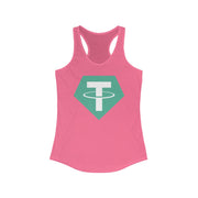 Tether (USDT) Women's Ideal Racerback Tank