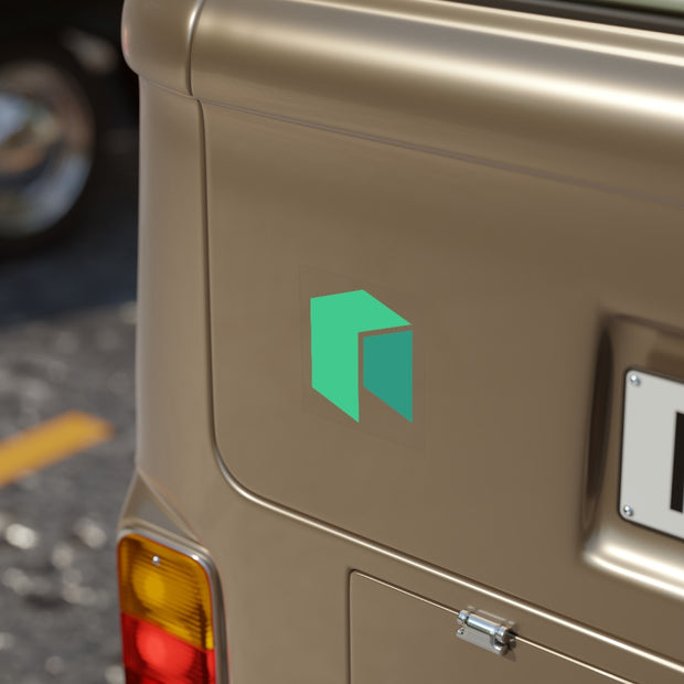 Neo (NEO) Transparent Outdoor Stickers, Square