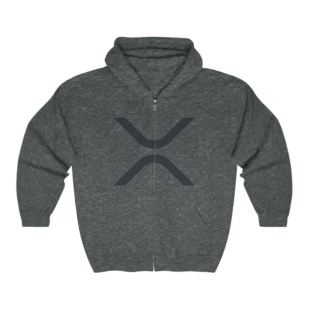 Ripple (XRP) Unisex Heavy Blend™ Full Zip Hooded Sweatshirt