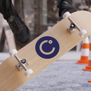 Celsius (CEL) Transparent Outdoor Stickers, Square