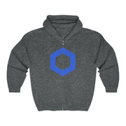 Chainlink (LINK) Unisex Heavy Blend™ Full Zip Hooded Sweatshirt