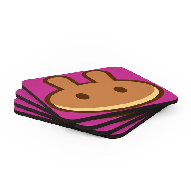 PancakeSwap (CAKE) Corkwood Coaster Set