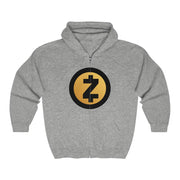 Zcash (ZEC) Unisex Heavy Blend™ Full Zip Hooded Sweatshirt