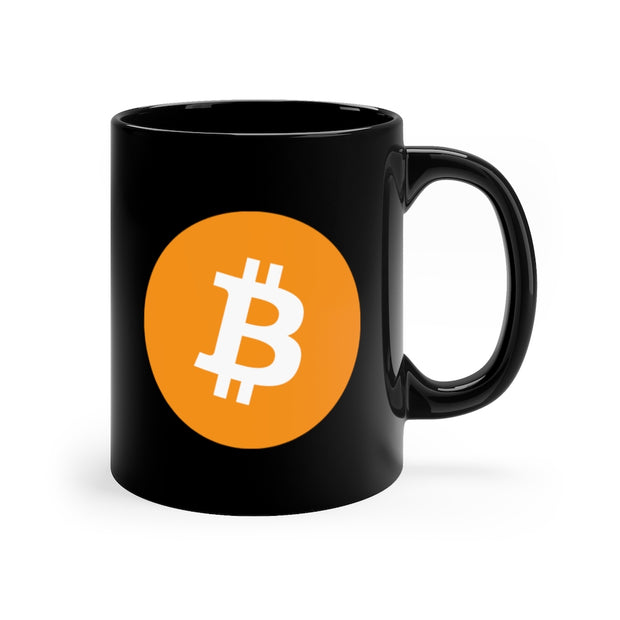 Bitcoin (BTC) 11oz Black Mug