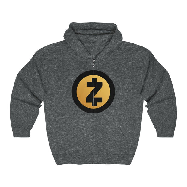 Zcash (ZEC) Unisex Heavy Blend™ Full Zip Hooded Sweatshirt