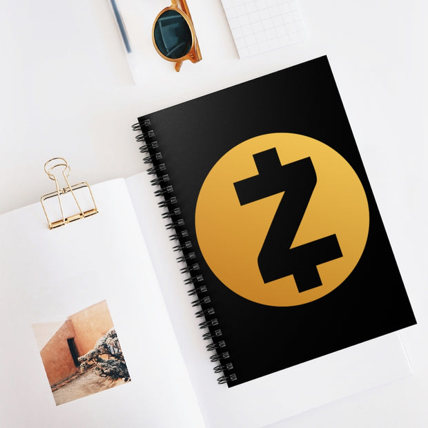 Zcash (ZEC) Spiral Notebook - Ruled Line