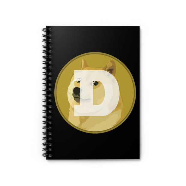 DOGECoin (DOGE) Spiral Notebook - Ruled Line