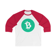 Bitcoin Cash (BCH) Unisex 3\4 Sleeve Baseball Tee