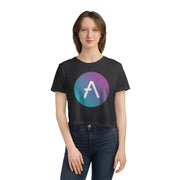Aave (AAVE) Women's Flowy Cropped Tee