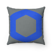 Chainlink (LINK) Faux Suede Square Pillow