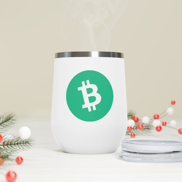 Bitcoin Cash (BCH) 12oz Insulated Wine Tumbler