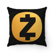 ZCash (ZEC) Faux Suede Square Pillow