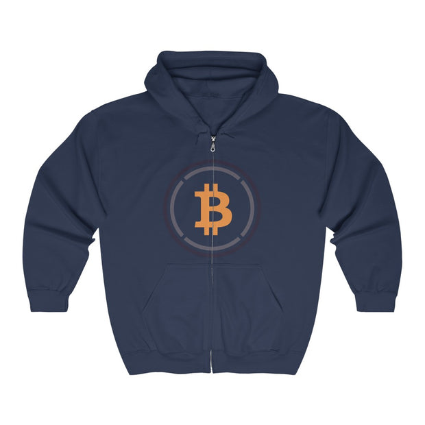 Wrapped Bitcoin (WBTC) Unisex Heavy Blend™ Full Zip Hooded Sweatshirt