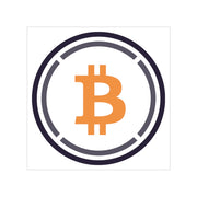 Wrapped Bitcoin (WBTC) Transparent Outdoor Stickers, Square