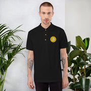 Bitcoin (BTC) Embroidered Men's Polo Shirt