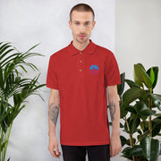 PulseChain (PLS) Embroidered Men's Polo Shirt