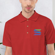 Solana (SOL) Embroidered Men's Polo Shirt