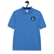 Litecoin (LTC) Embroidered Men's Polo Shirt