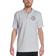 Wrapped Bitcoin (WBTC) Embroidered Men's Polo Shirt