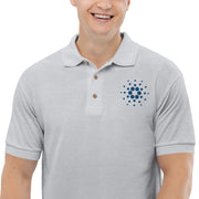 Cardano (ADA) Embroidered Men's Polo Shirt
