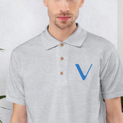 VeChain (VET) Embroidered Men's Polo Shirt