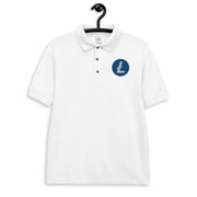 Litecoin (LTC) Embroidered Men's Polo Shirt