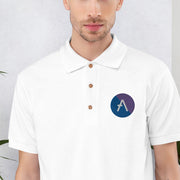 Aave (AAVE) Embroidered Men's Polo Shirt