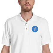 Filecoin (FIL) Embroidered Men's Polo Shirt