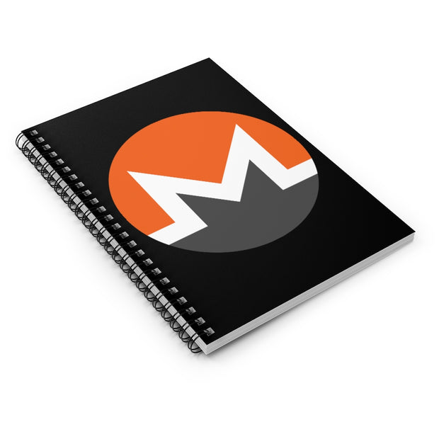 Monero (XMR) Spiral Notebook - Ruled Line