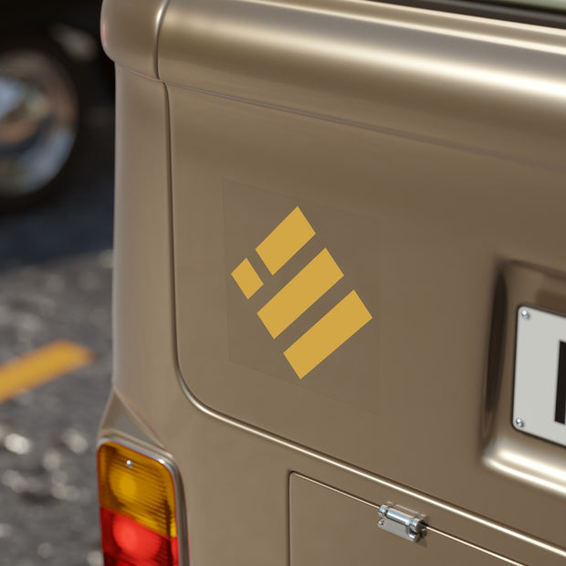 Binance USD (BUSD) Transparent Outdoor Stickers, Square