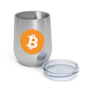 Bitcoin (BTC) 12oz Insulated Wine Tumbler