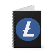 Litecoin (LTC) Spiral Notebook - Ruled Line